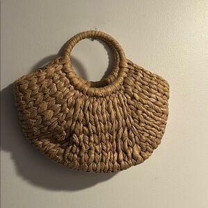 Woven Tan Handbag